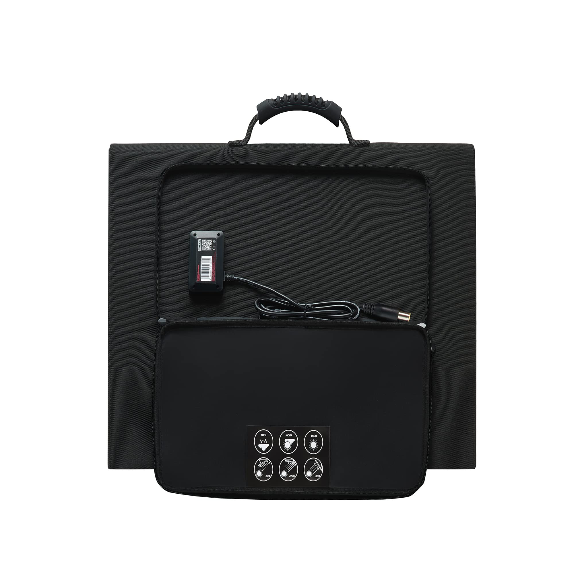 BALDERIA Power Set PS500-120 | Station d’alimentation portable 400Wh + panneau solaire 120W | Stockage d'énergie avec prise 230V USB | Alimentation mobile pour le travail, camping et caravanes