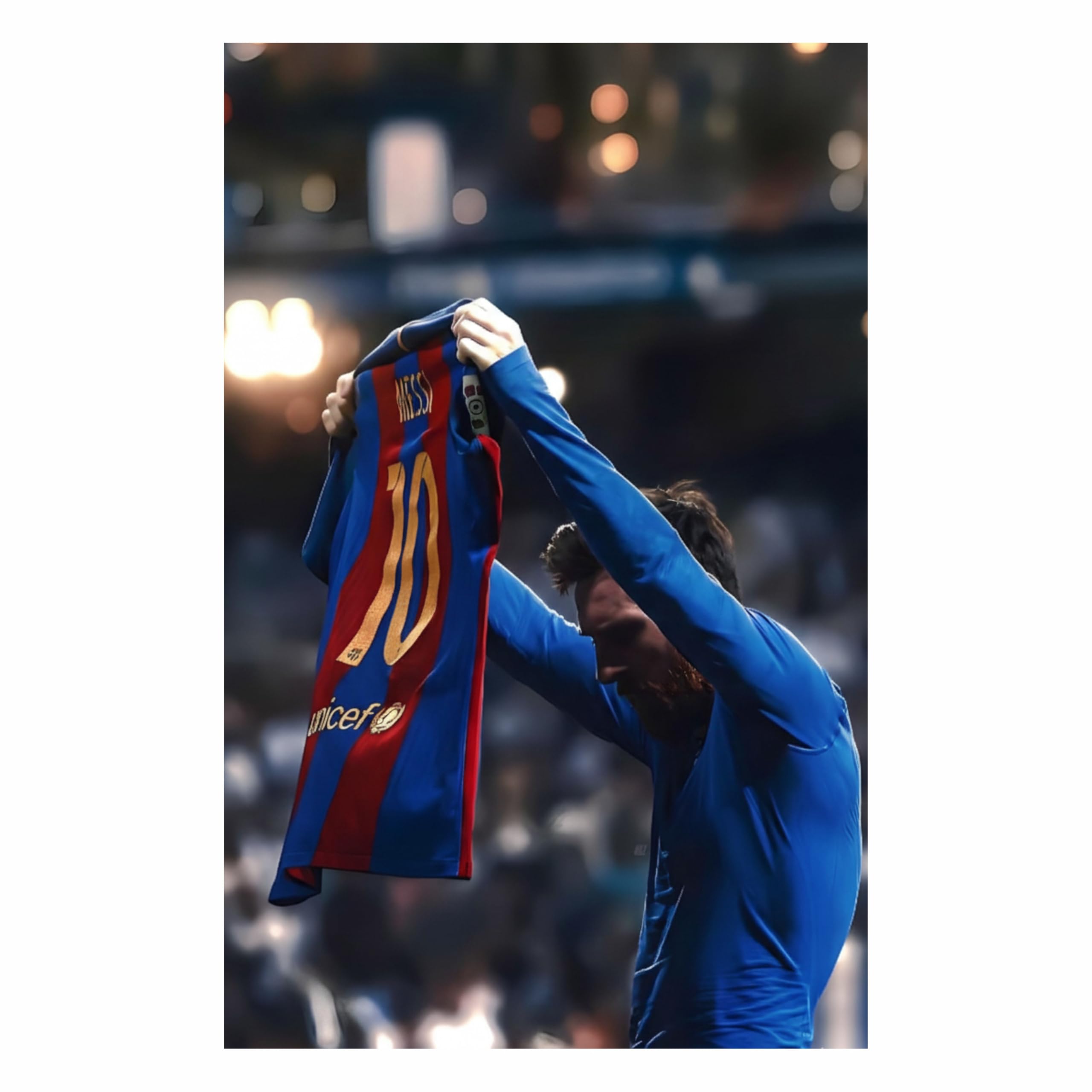 Goodi Cart Lionel Messi Poster Set of 6 | Unframed 8 x 12 Inch Football Wall Art Prints on 300 GSM Paper | Aesthetic Soccer Wall Posters for Bedroom, Hostel, Living Room & Office Décor 2