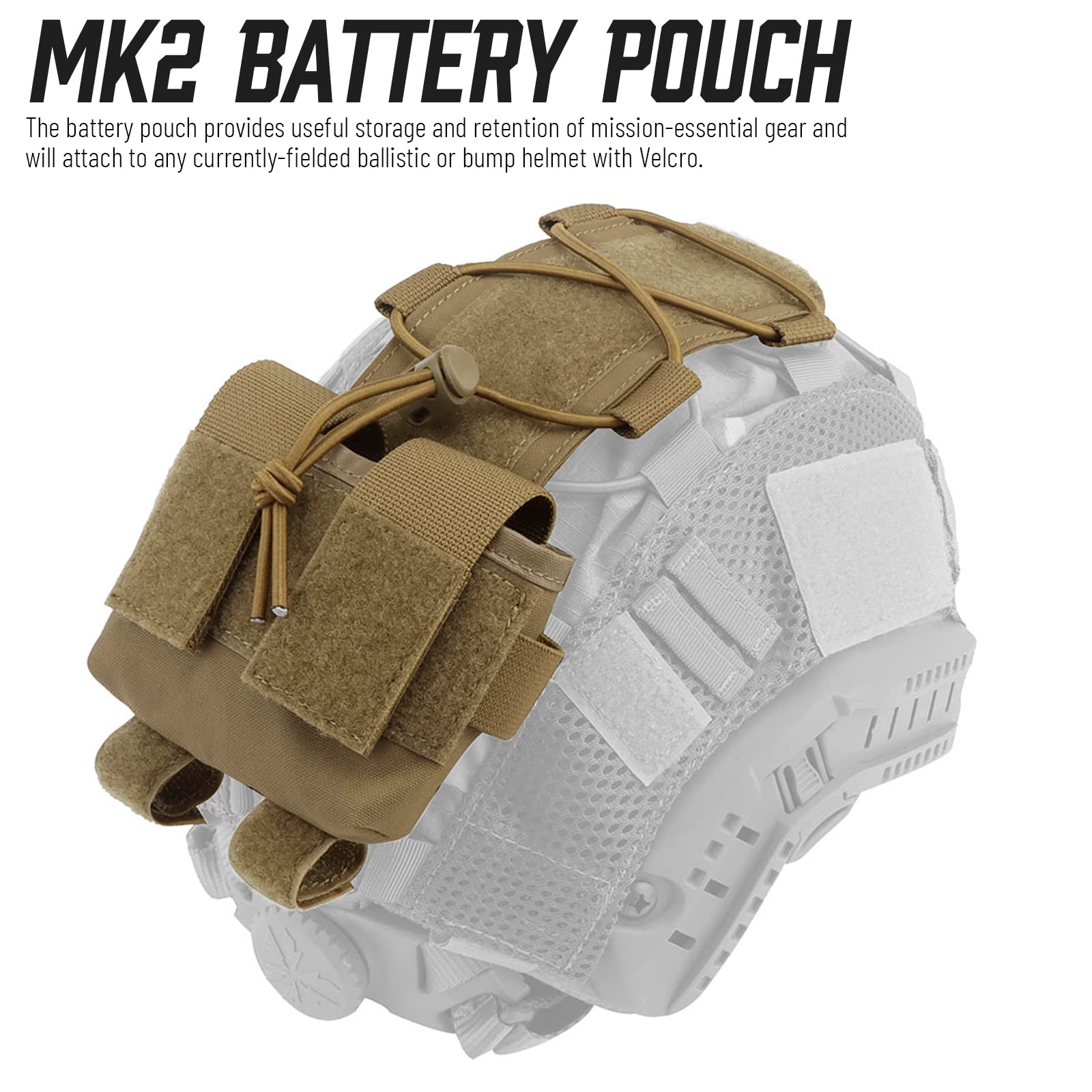Amazon.co.jp: タクティカルヘルメットバッテリーポーチ、MK2