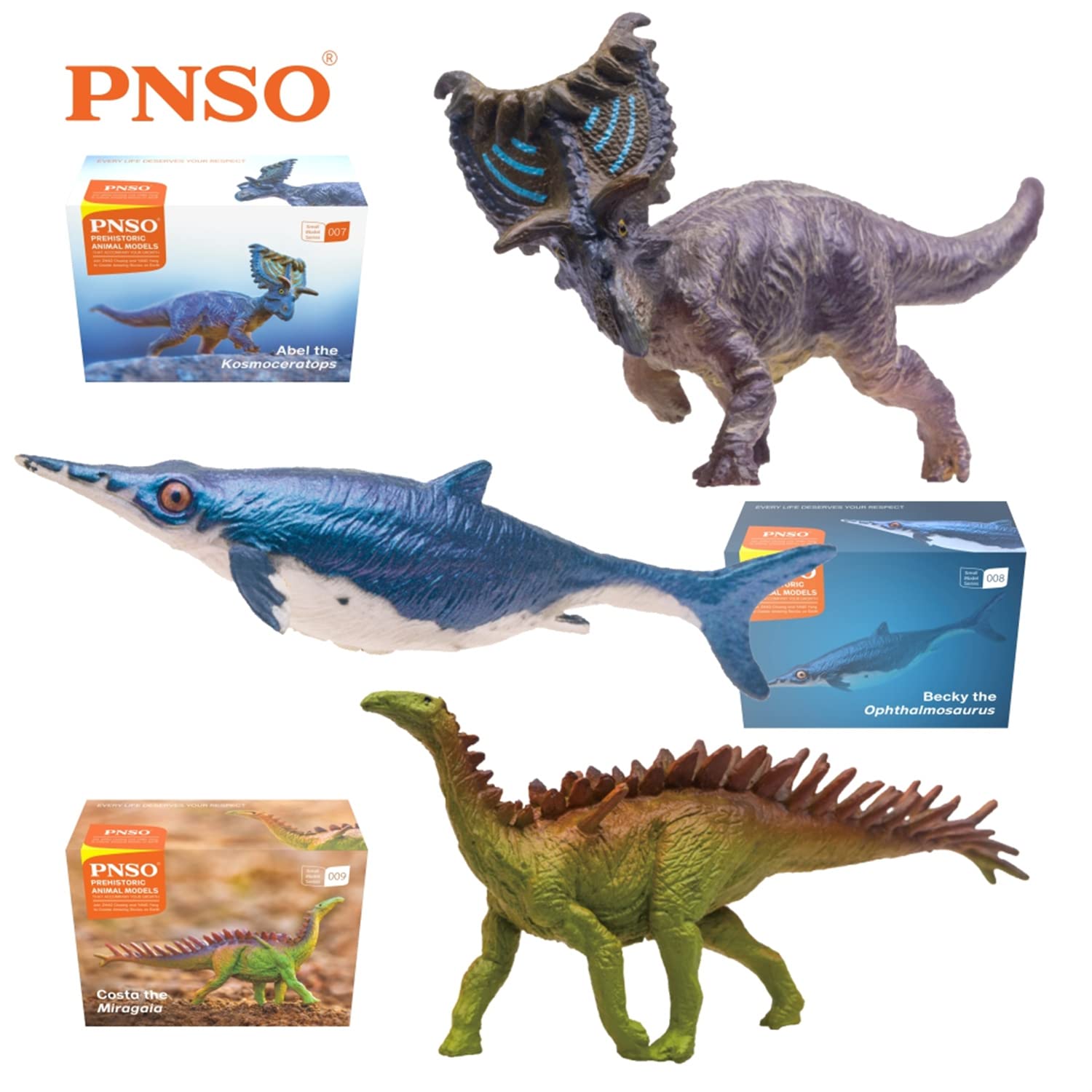 Amazon | PNSO 小さめ 恐竜 12個セット 001-012 ティラノサウルス