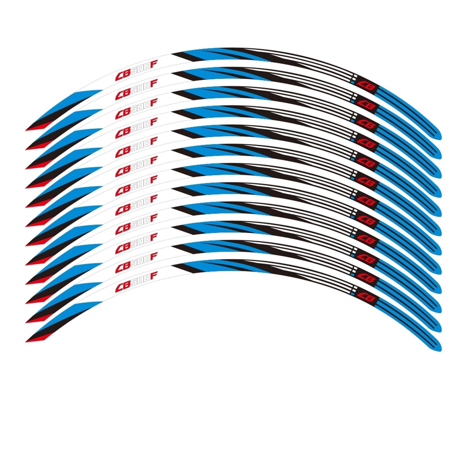 for CB500 for CB 500 F for 500F 2013-2022 2020 2021 Motorcycle Sticker Wheel Rim Decal Wheel Stickers(3)