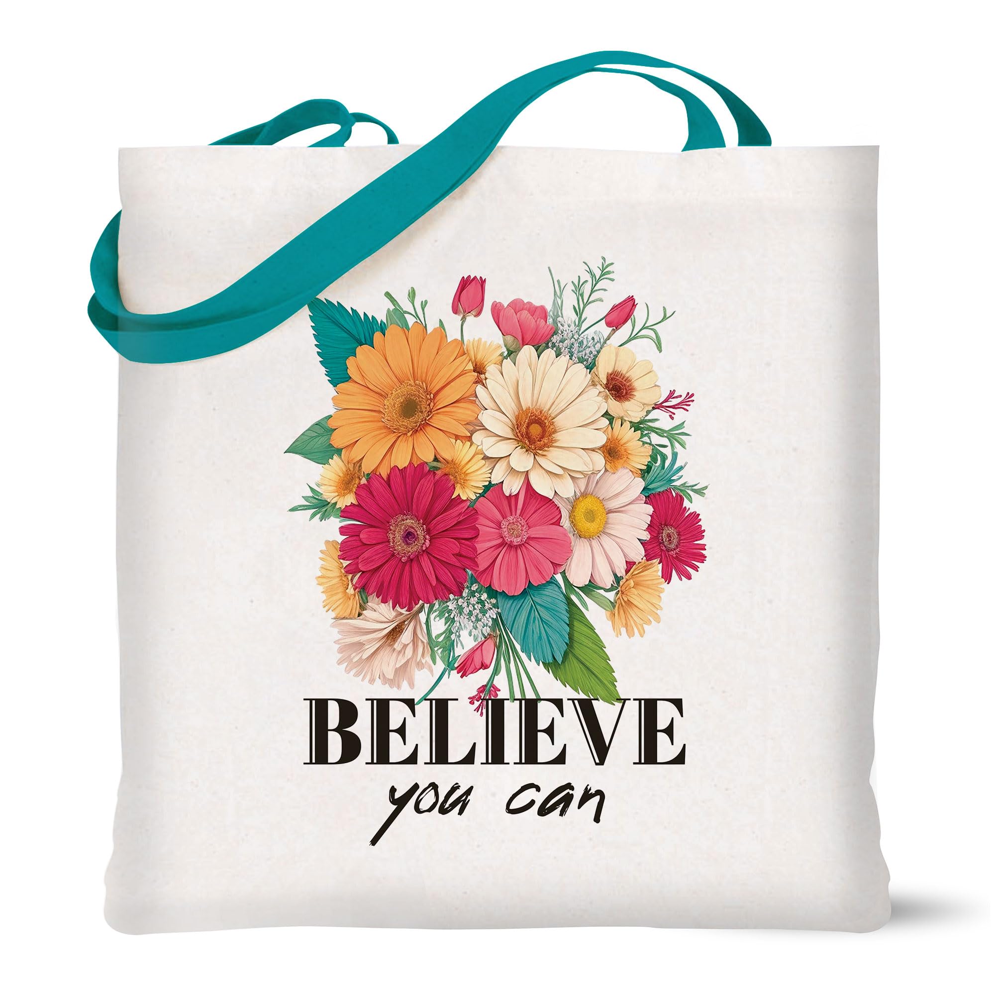 Goelite Motivational Tote Bag For Women With Zipper | Canvas Cloth Totes For Grocery, Shopping, Girls College And Daily Use | Aesthetic Stylist Look Travel Handbag For Multipurpose Use