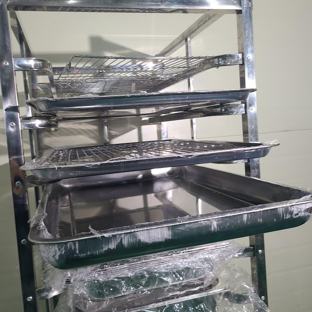 Bakers Rack for European Baking Trays, 15-Pan Solution Sized for Tecnoeka EKA Ovens and Hospitality Use