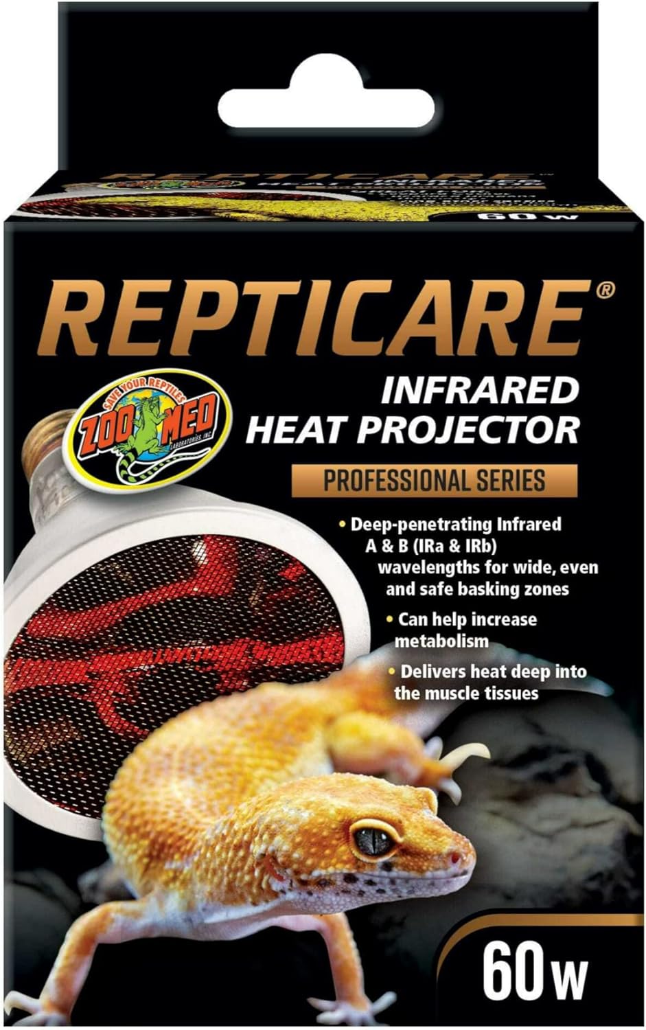 Zoo Med ReptiCare - Infrared Heat Projector - 60 W,black