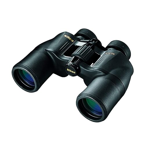 Nikon ACULON A211 10x42 Binocular | Multilayer coating, Porro prism Binocular with turn and slide eyecups, Tripod Adaptable | Official Nikon USA Model