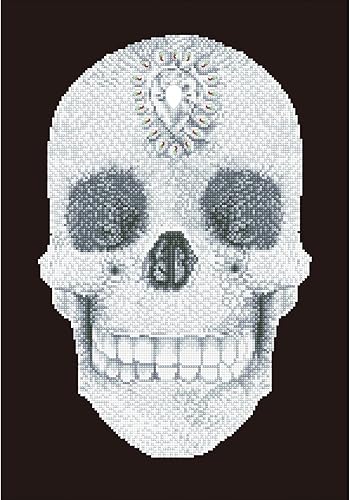 Miniatura 6 de DIAMOND DOTZ Kits de pintura de diamantes de calavera de cristal para adultos, kits de arte de diamantes, un kit de manualidades creativo relajante