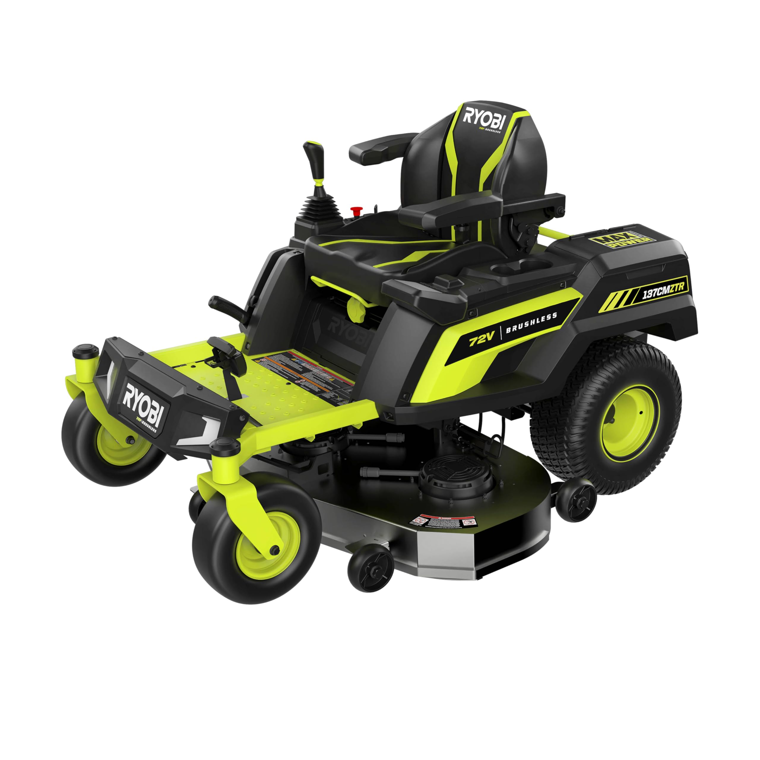 RYOBI 137 cm ZTR Mulch Kit RAC466, Mulchkit für Zero Turn Aufsitzmäher RY72TRX137, inkl. Mulchkappe, Leitbleche & Mulchklingen