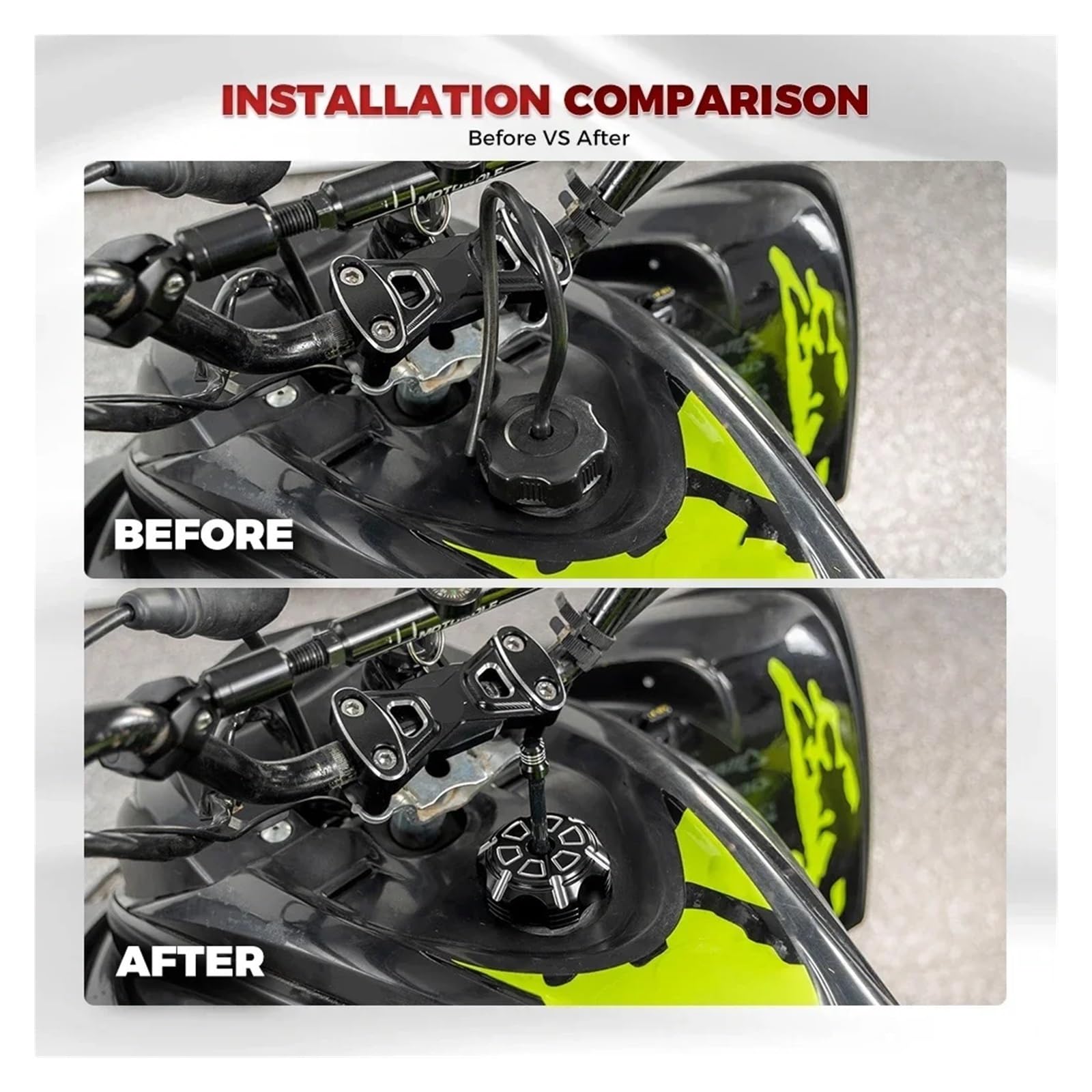Tappo Del Serbatoio Del Carburante Del Gas In Alluminio CNC Con Sfiato Compatibile Per Yam&aha Raptor 700R 700 2006-2025 Grizzly 125 RT100 TTR110 moto Coperchio serbatoio carburante