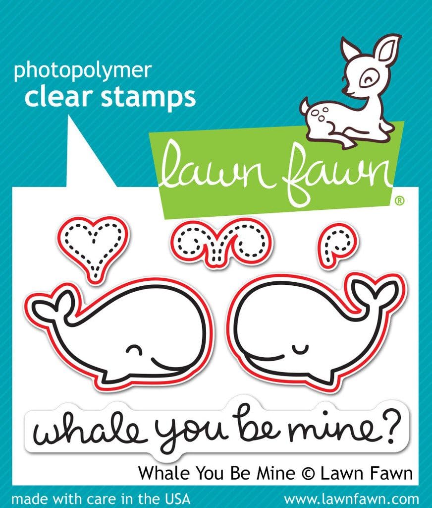Lawn Fawn "Whale You Be Mine" Clear Stamp and Die Set