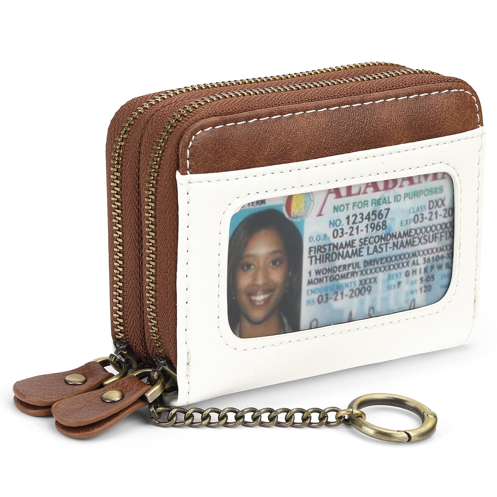 GOIACII Small Vegan Leather Wallet for Women, RFID Blocking Credit Card Holder Wallet