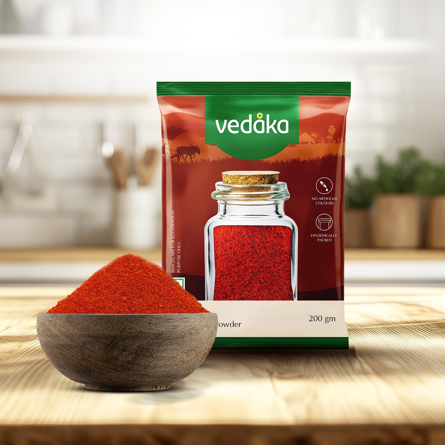 Amazon Brand - Vedaka Red Chilli (Lal Mirch) Powder, 200 g 4