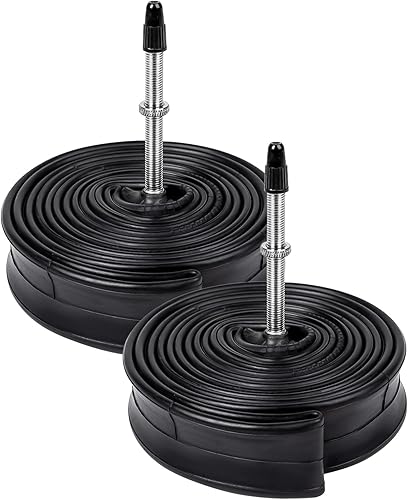 YUNSCM Tubos de bicicleta 700C 700 X 2532C (2532-622) FV60mm de largo Presta válvula Tubos interiores de butilo de calidad premium 700C bicicleta de
