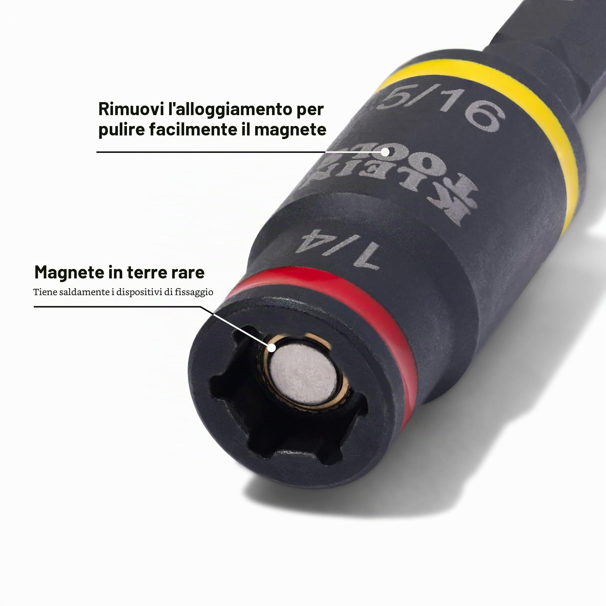 Klein Tools Cacciavite 32304, cacciavite regolabile 14 in 1 con presa a ribalta, driver e punte HVAC, resistente agli urti