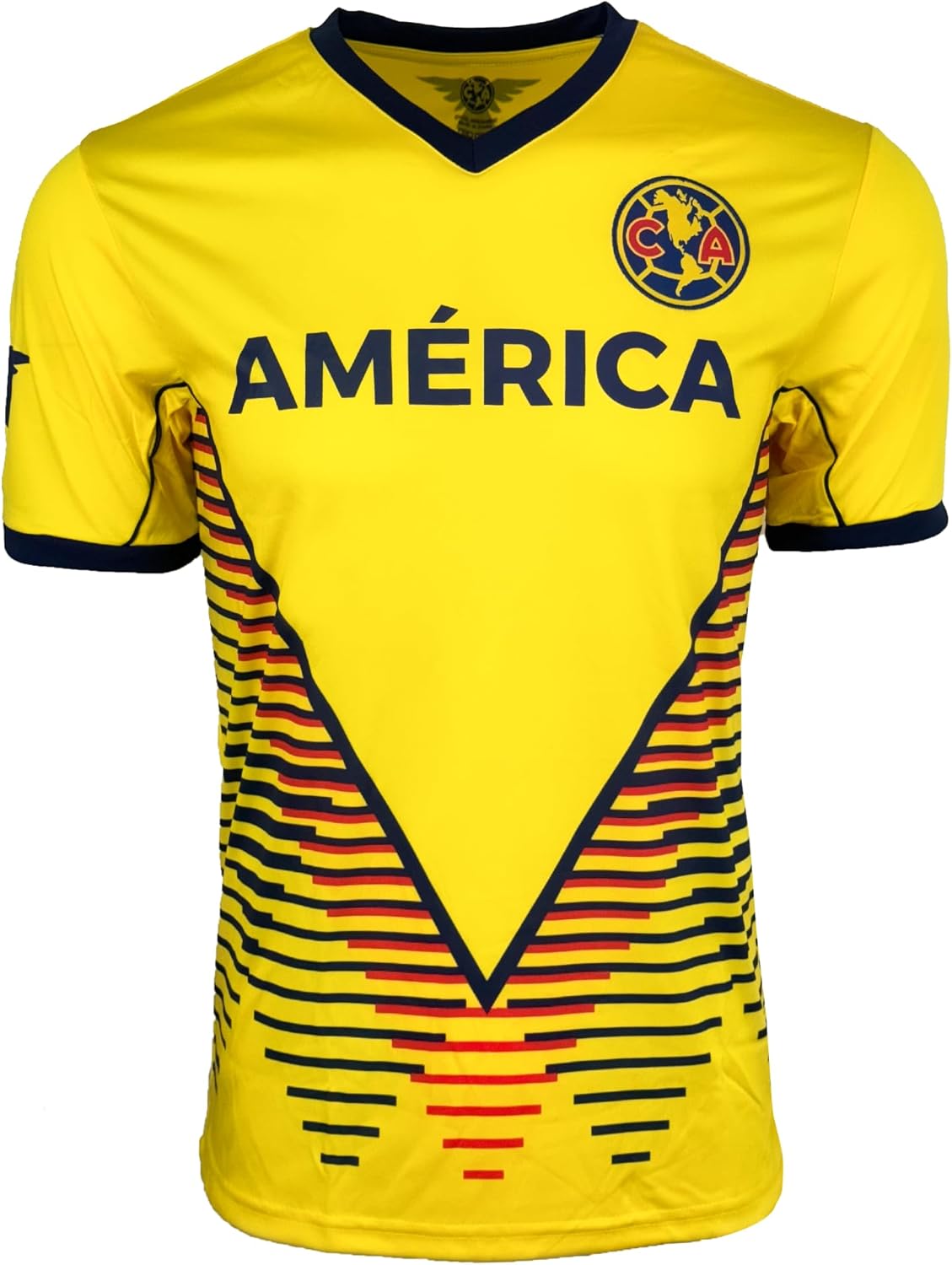 Icon Sports Club America Short Sleeve Soccer Jersey, Licensed America Yellow Shirt