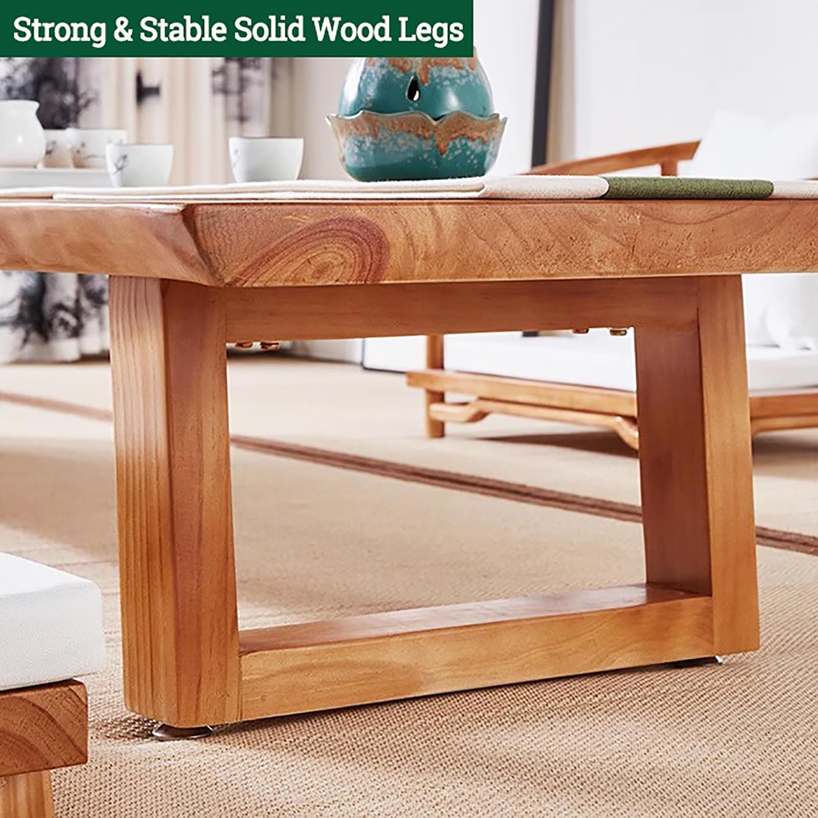 Amazon.com: Japanese Floor Table,Solid Wood Low Table for Sitting