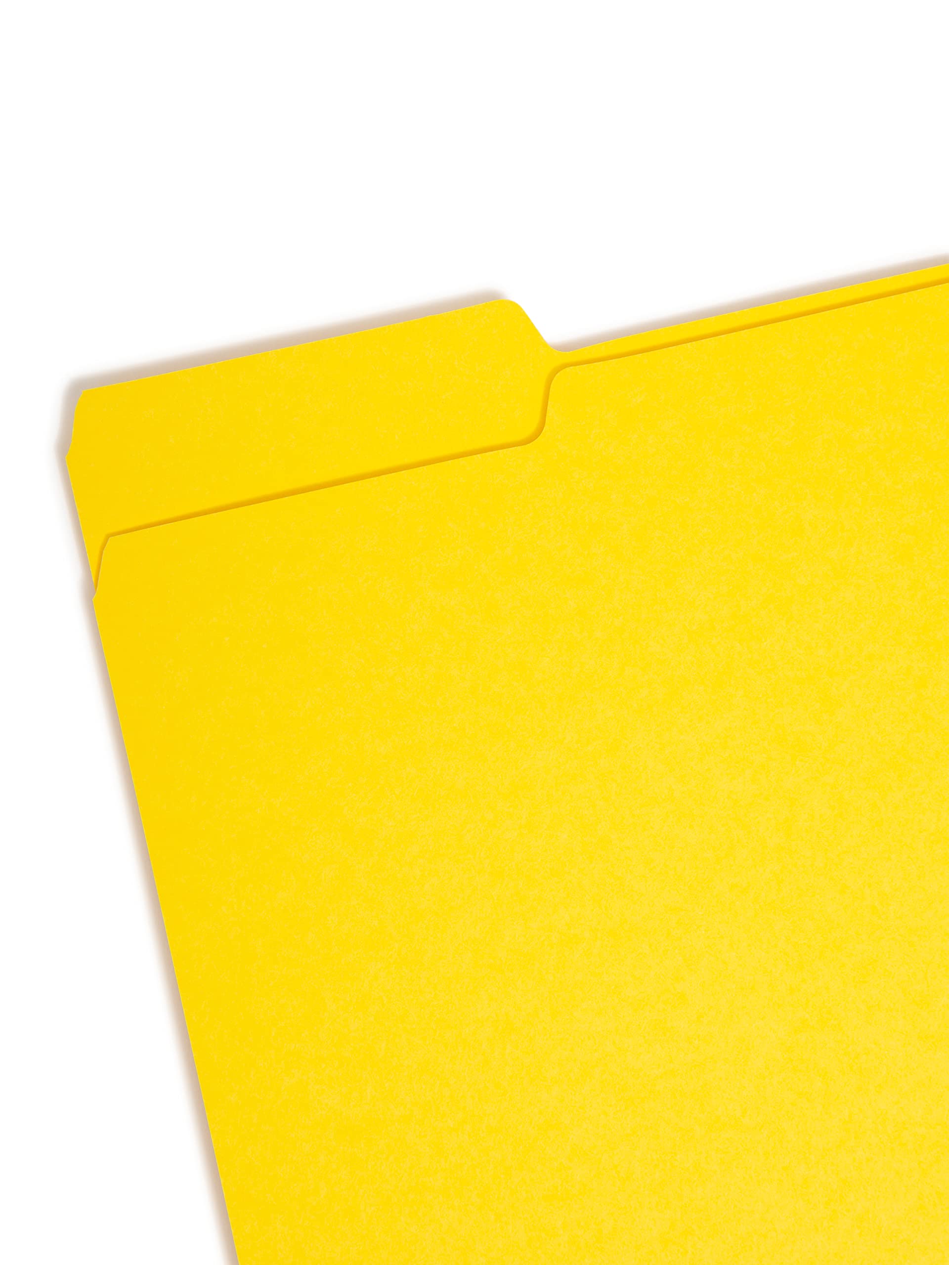 Smead Folders 1/3 Cut Letter Yellow (100) Plastikowy Żółty plik - pliki (Plastik, Żółty, List, 295,3 mm, 233 mm)