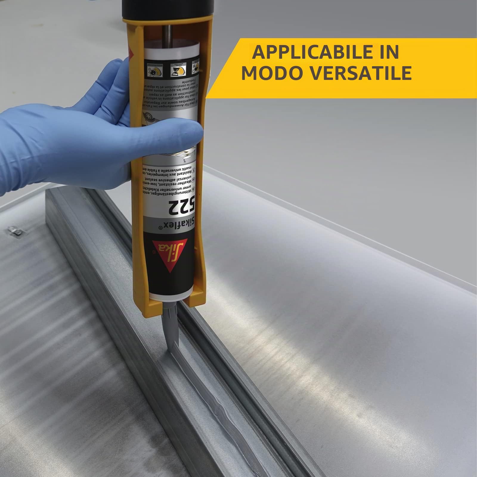 SIKA - Sigillante adesivo per caravan e camper - Sikaflex-522, Nero - Resistenza a UV e intemperie - Sigillatura in totale sicurezza per il tuo veicolo - Cartuccia 300 ml (Confezione da 2)