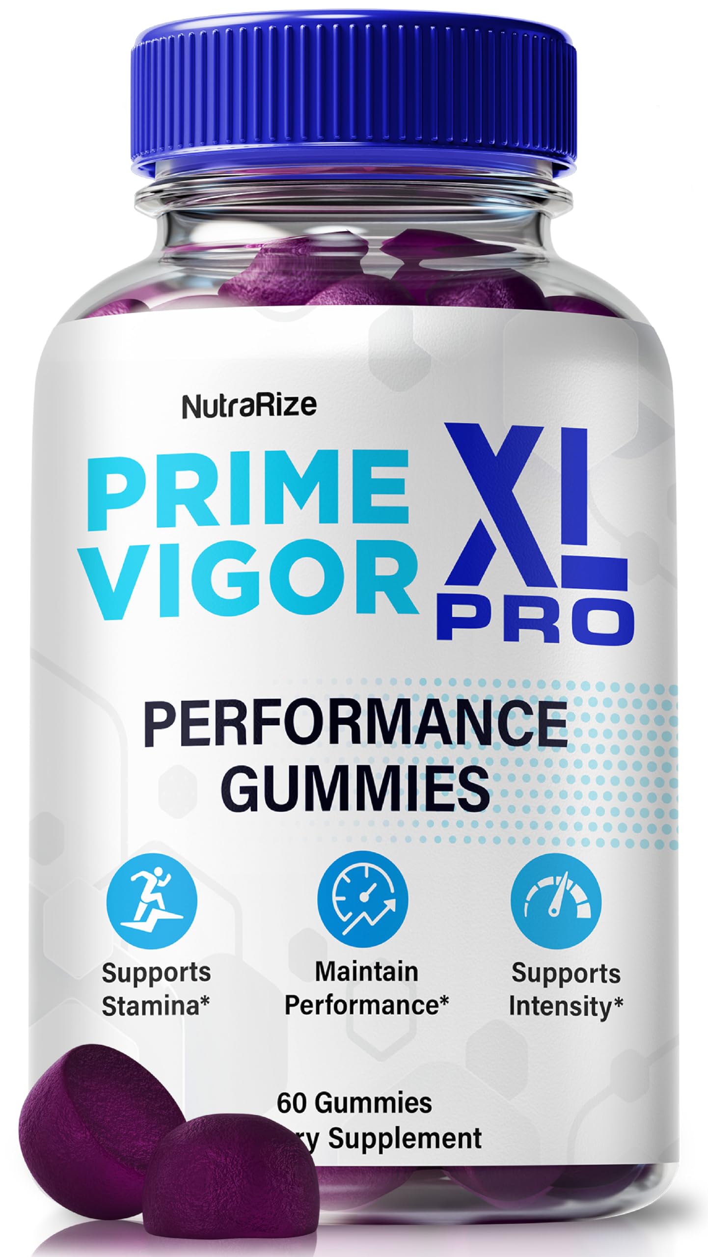 NutraRize Prime Vigor XL Pro Gummies, Official PrimeVigor XL Pro for Men, Premium Formula for Male Performance, Energy & Stamina, Prime VigorXL Pro Support, PrimeVigorXL Pro ME Gomitas (60 Gummies)