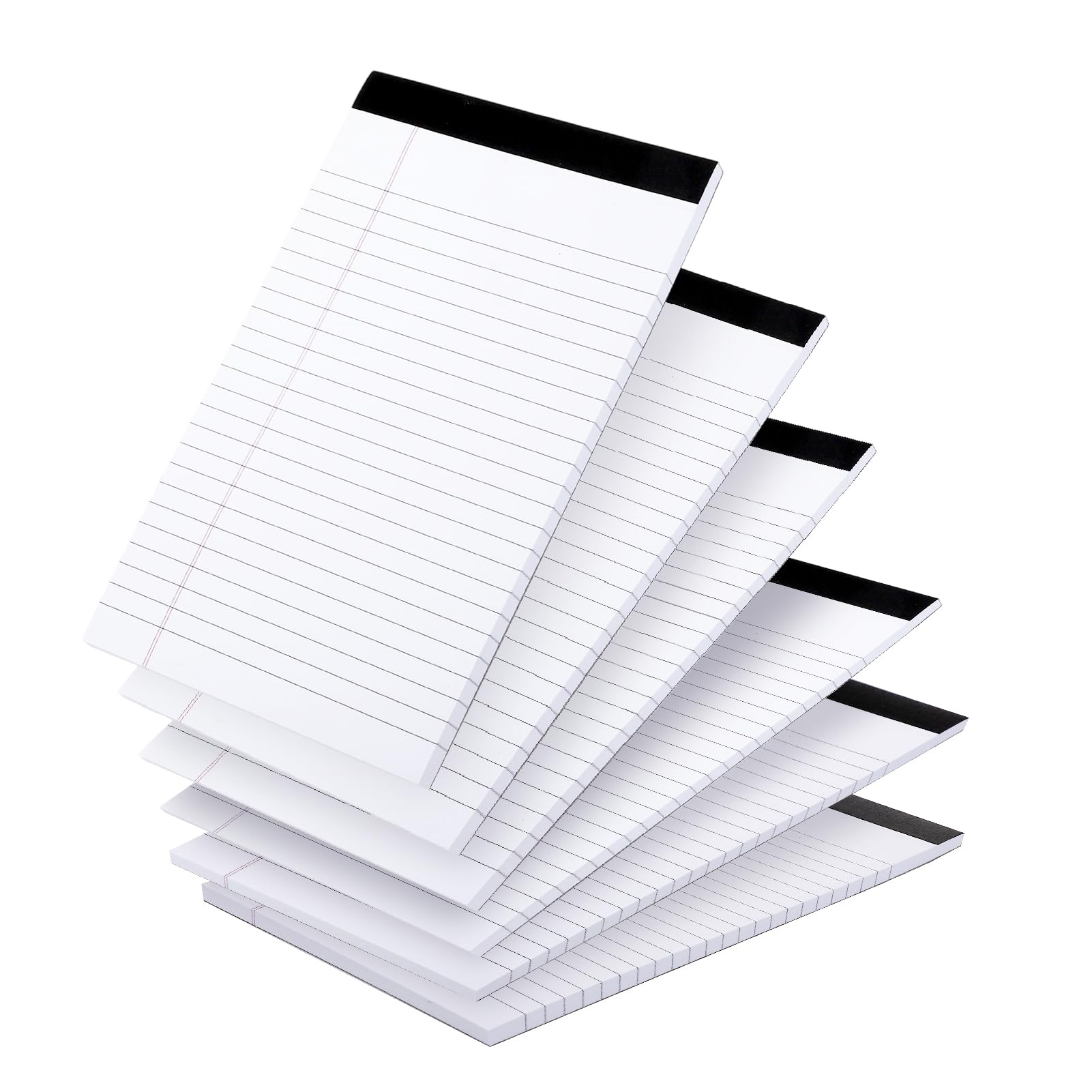Candcamp 6 Packs A5 Notepads,Note Pads Small Legal Pads,Double-Sided Printing Small Notepads,50 Sheets/100 Pages A5 Lined Paper for Office School Home
