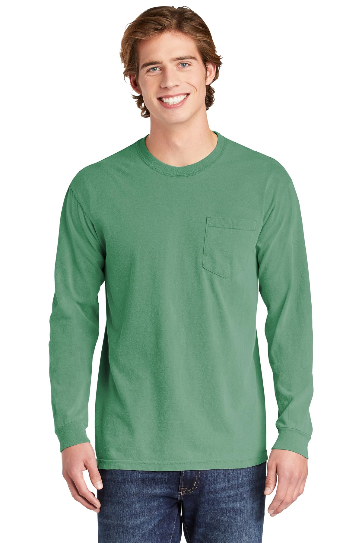 Comfort Colors 4410 Chouinard Long Sleeve Heavyweight Cotton Pocket Tee