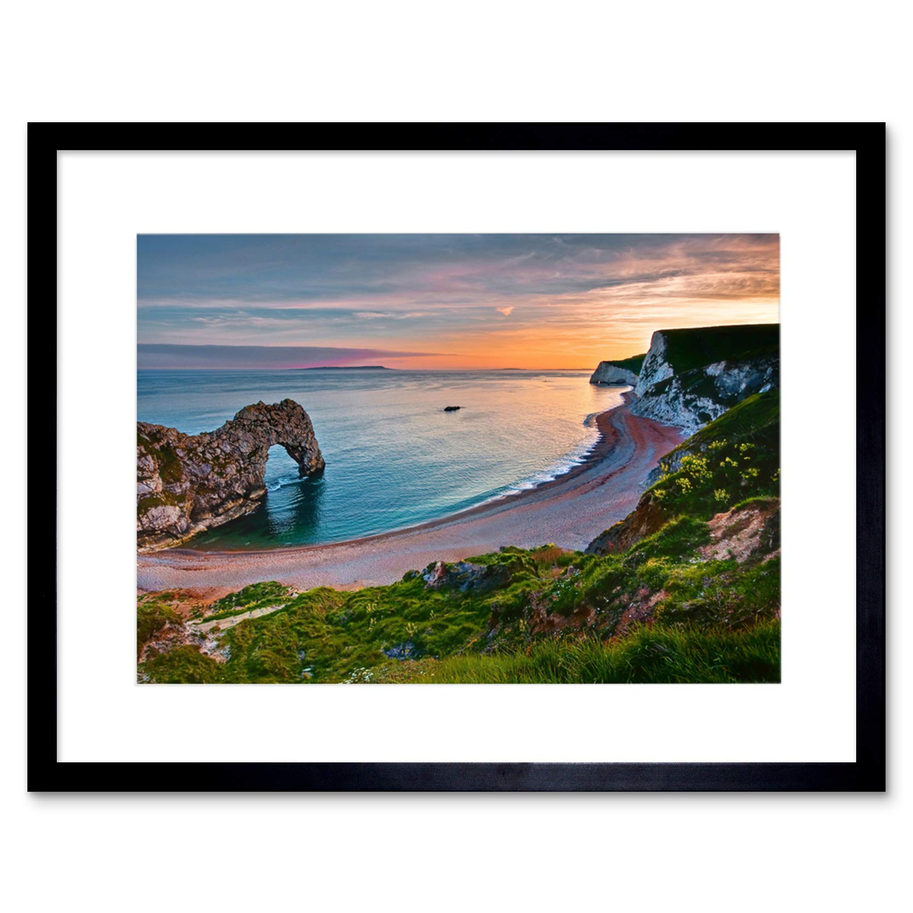 Wee Blue Coo Durdle Door Dorset Cliff Art Framed Wall Art Print