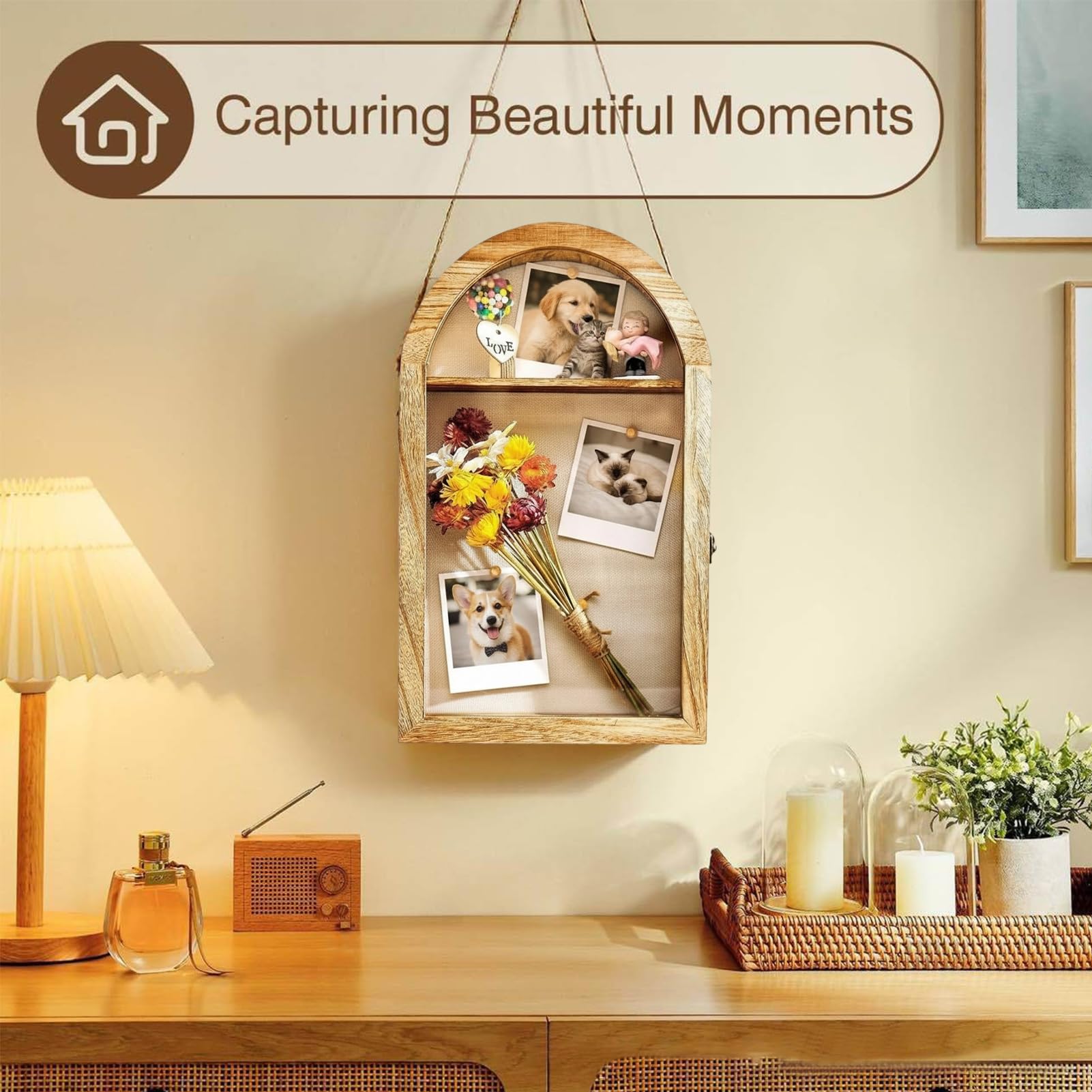 Cornice a Scatola Tridimensionale Per Foto Con Supporto Ad 3D | Vetrina Espositiva Immagini per Matrimonio Eventi Casa Ufficio Tavolo Parete