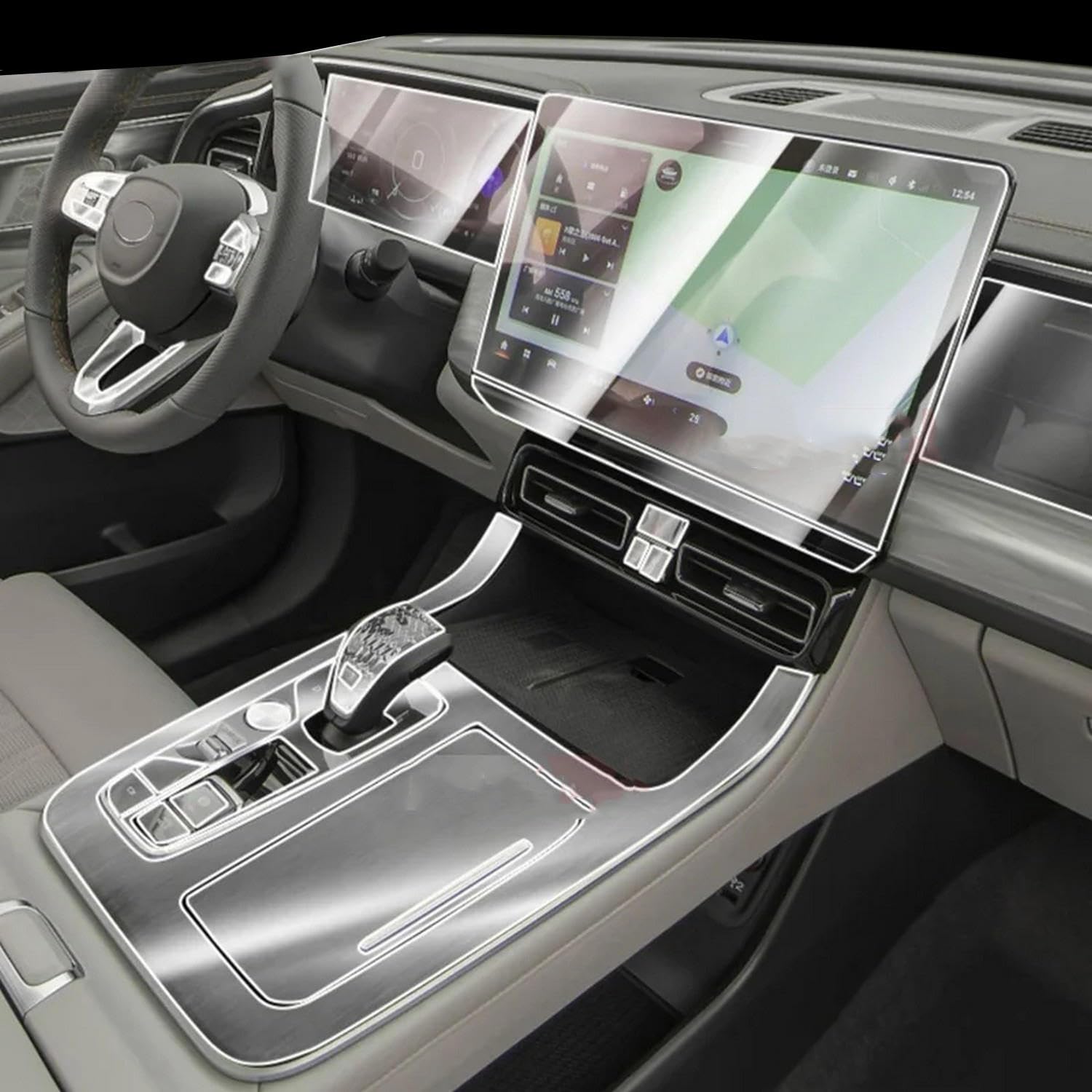Film protection TPU GAC Trumpchi GS8 2023 pour console centrale et écran tactile