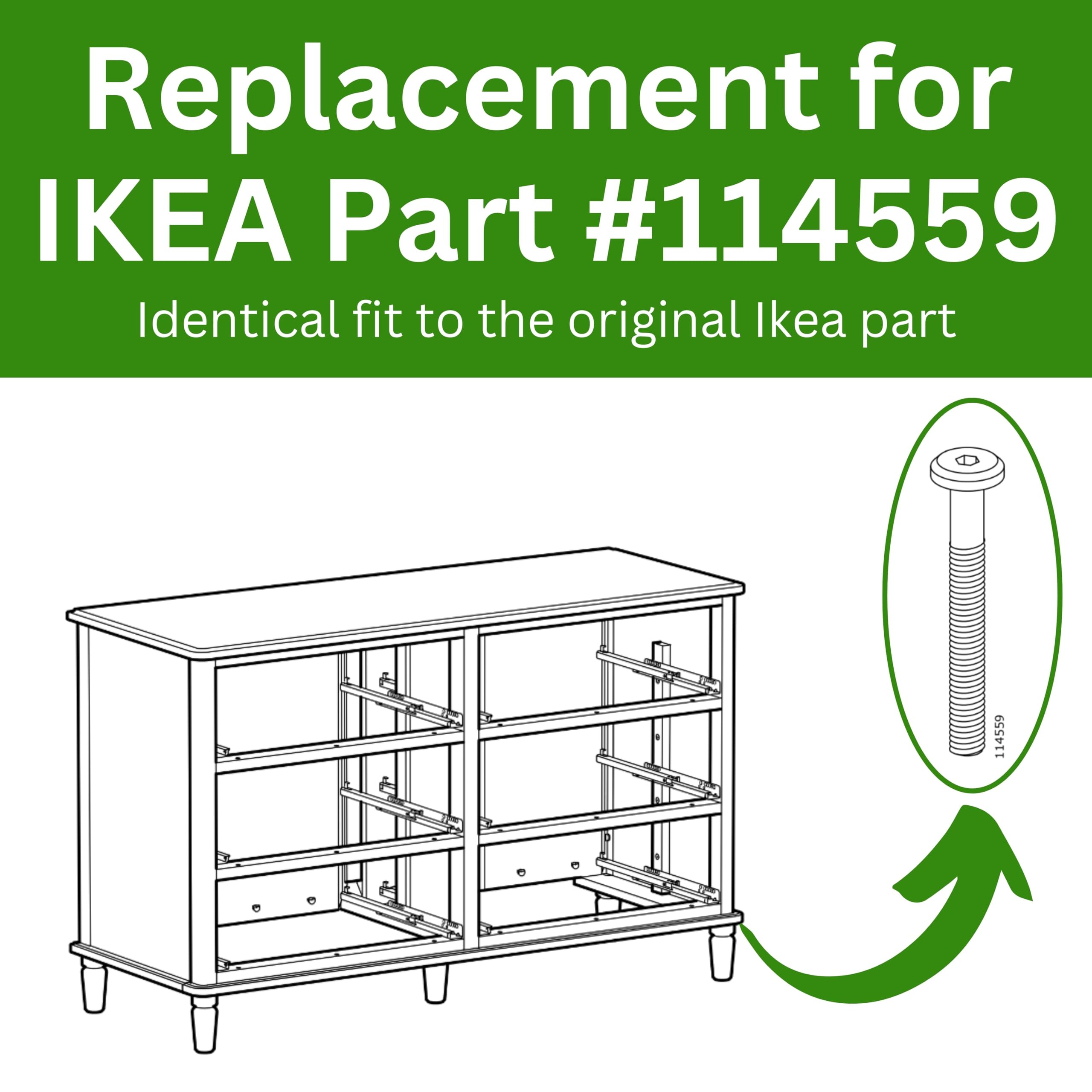 Amazon | スペアハードウェアパーツ 交換用 IKEA 家具用ネジ
