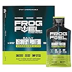 Frog Fuel Power Energized Protein Shot, 15g Protein Nano-Hydrolyzed Grass Fed Collagen, 120mg Caffeine, Fat & Sugar Free, 22 Amino Acids, 0 Carbs, Berry, 1 oz Packets, 24 Pack