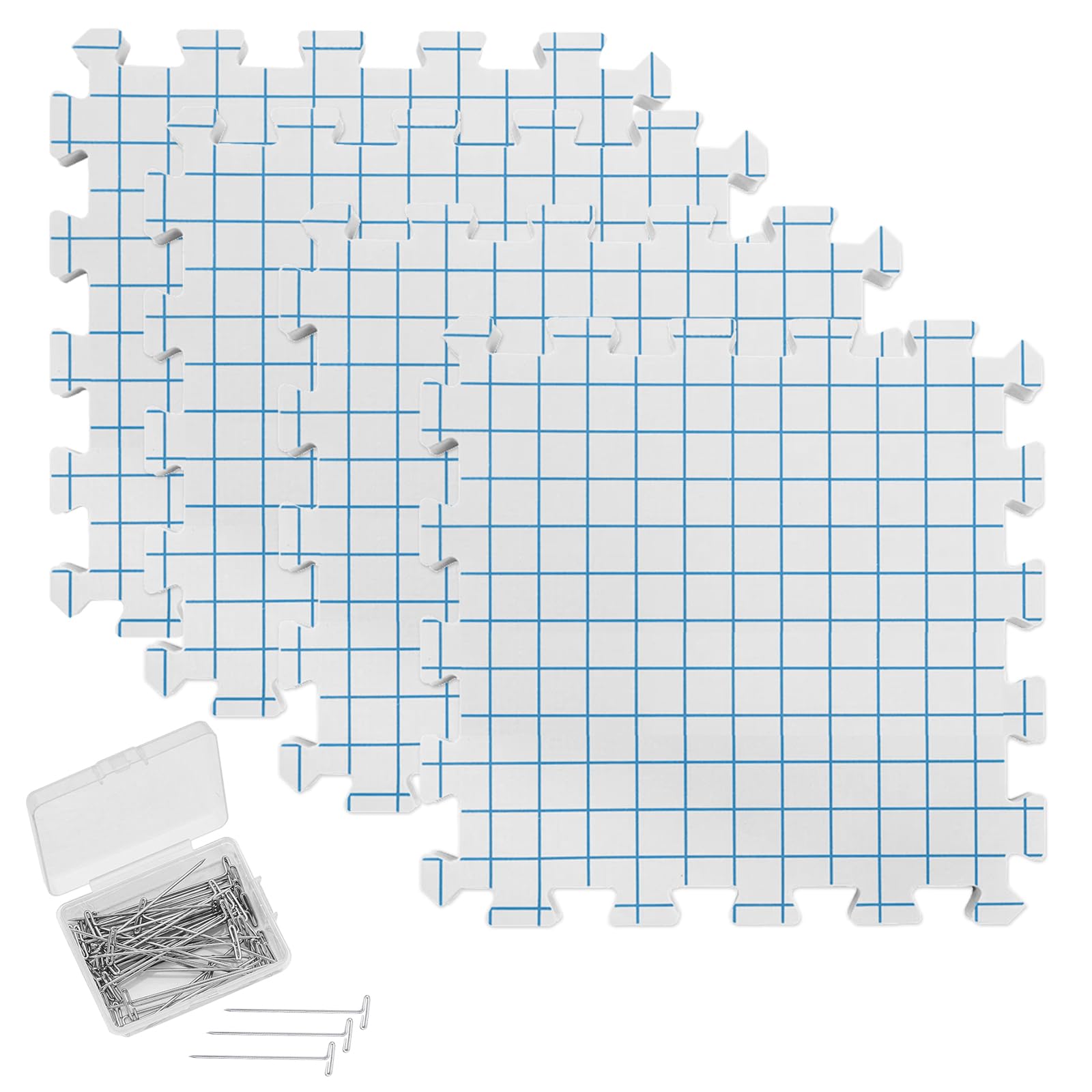 Matelas à tension pour tricot en salon créatif, parfait pour bloquer vos projets dentelle