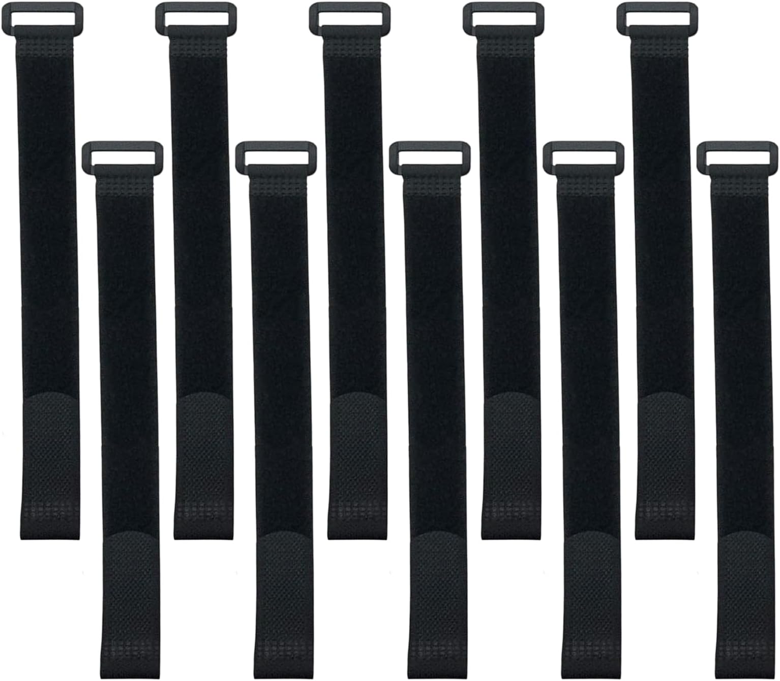 10 Pack Hook and Loop Straps Reusable Cable Ties Cable Organisers(300mm x 25mm)
