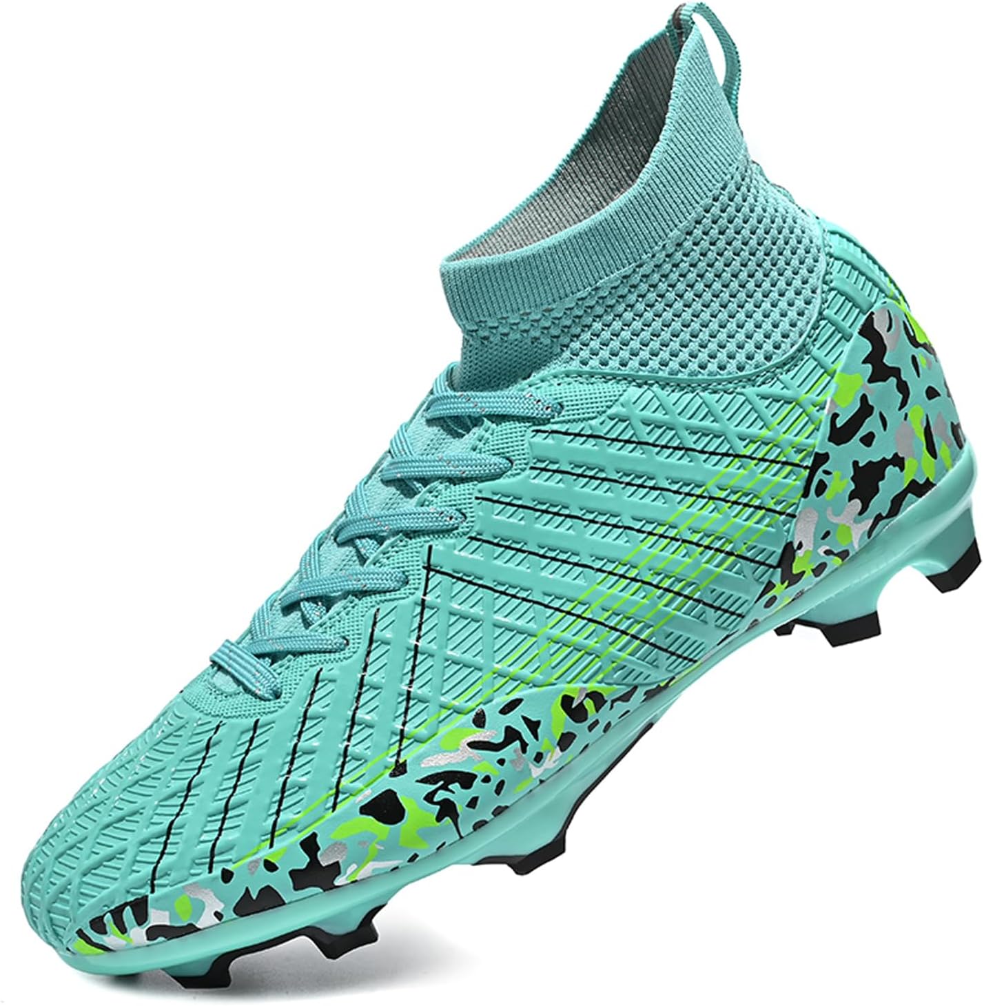 BOTEMANFootball Boots Men's Outdoor Football Shoes Professional Athletics Astro Turf Trainers Teens High Top Spikes Soccer Shoes