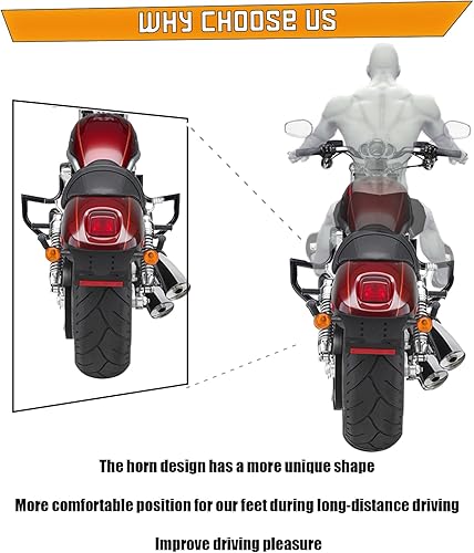 Miniatura 3 de Barra de choque Protector de motor Autopista Autopista Barra para Harley V-Rod Vrod Night Rod Muscle VRSC VRSCF VRSCA (negro)