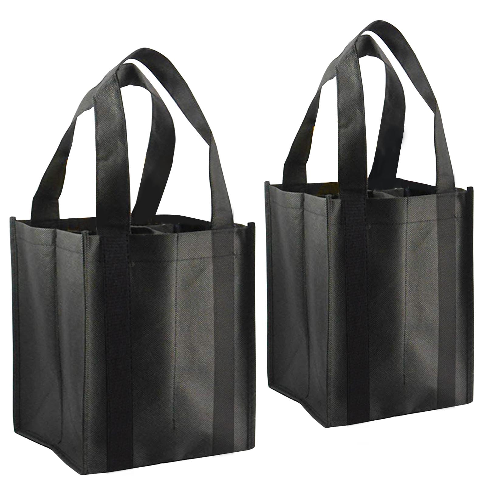 2 PCS Bottle Bag Wine Bottle Holder Bag for 6/4 Bottles Bottle Carrier Bag with Carry Handle for Fishing Camping Travel Shopping Storage