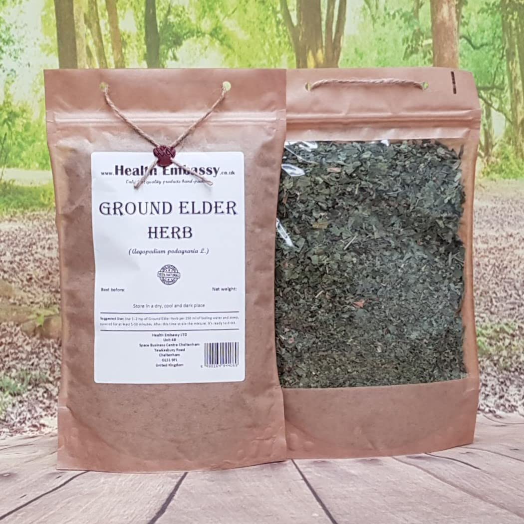 Health Embassy Herbe d'Égopode Tisane | Aegopodium Podagraria L | Ground Elder Herb (50g)