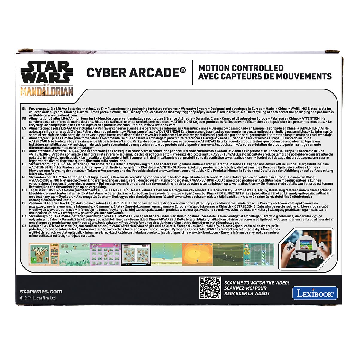 Lexibook, Star Wars, Konsola Cyber Arcade Motion, JL3180SWLXB