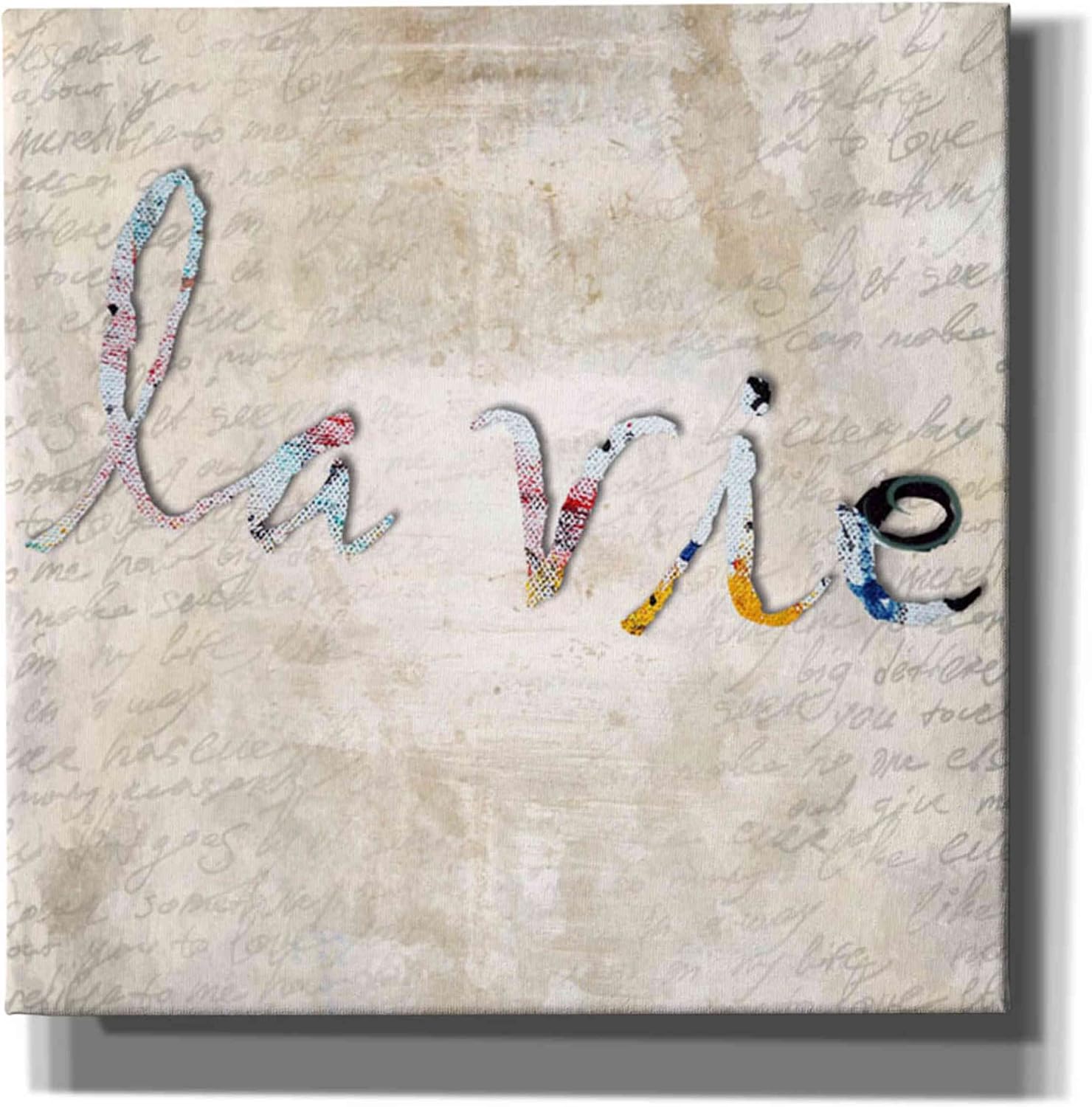 Epic Graffiti 'La Vie' by Karen Smith, Canvas Wall Art, 12"x12"