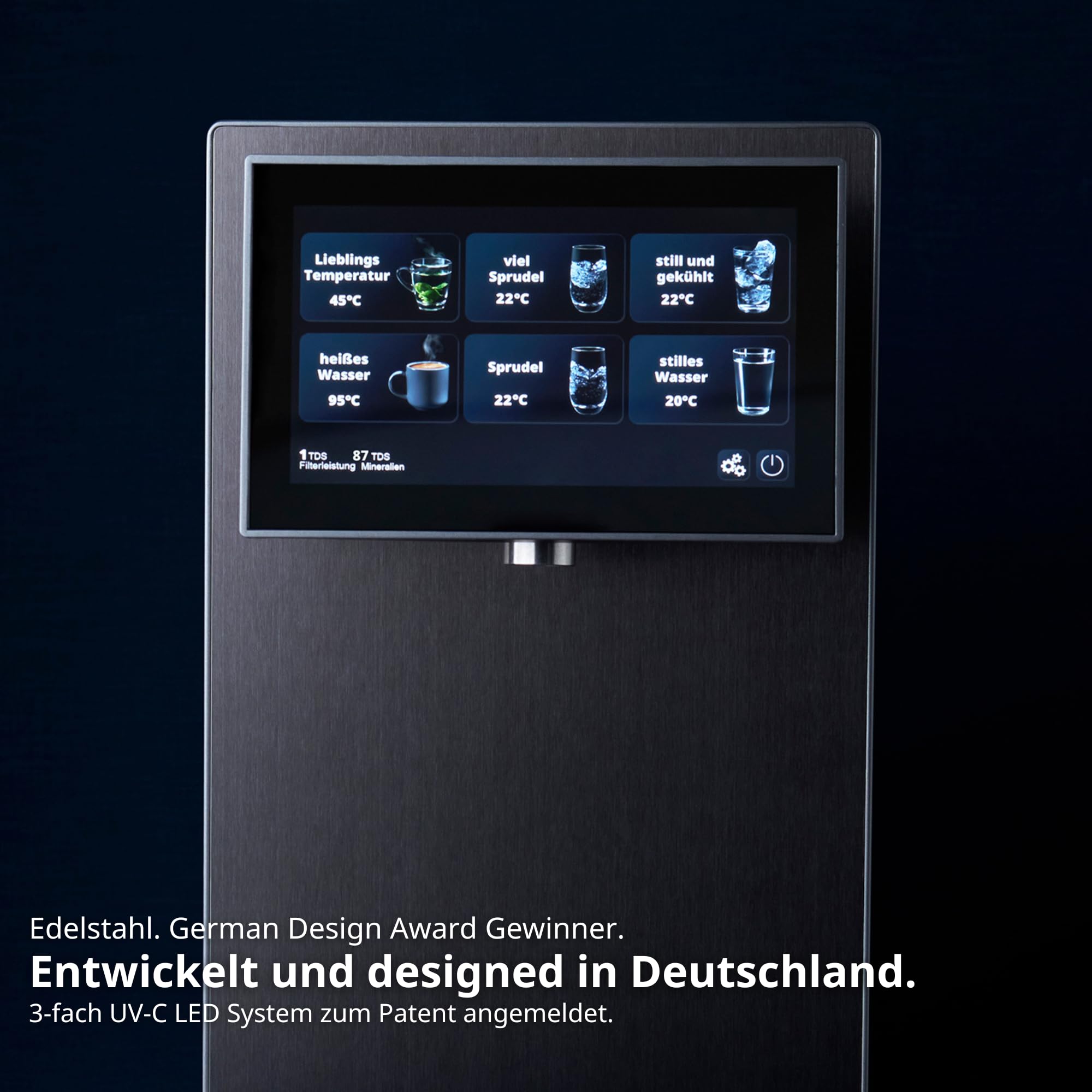 OsmoFresh Fusion Pro Auftisch Osmoseanlage mit 7x Filterung, Mineralisierung, 3-fach UV-C, Festwasseranschluss