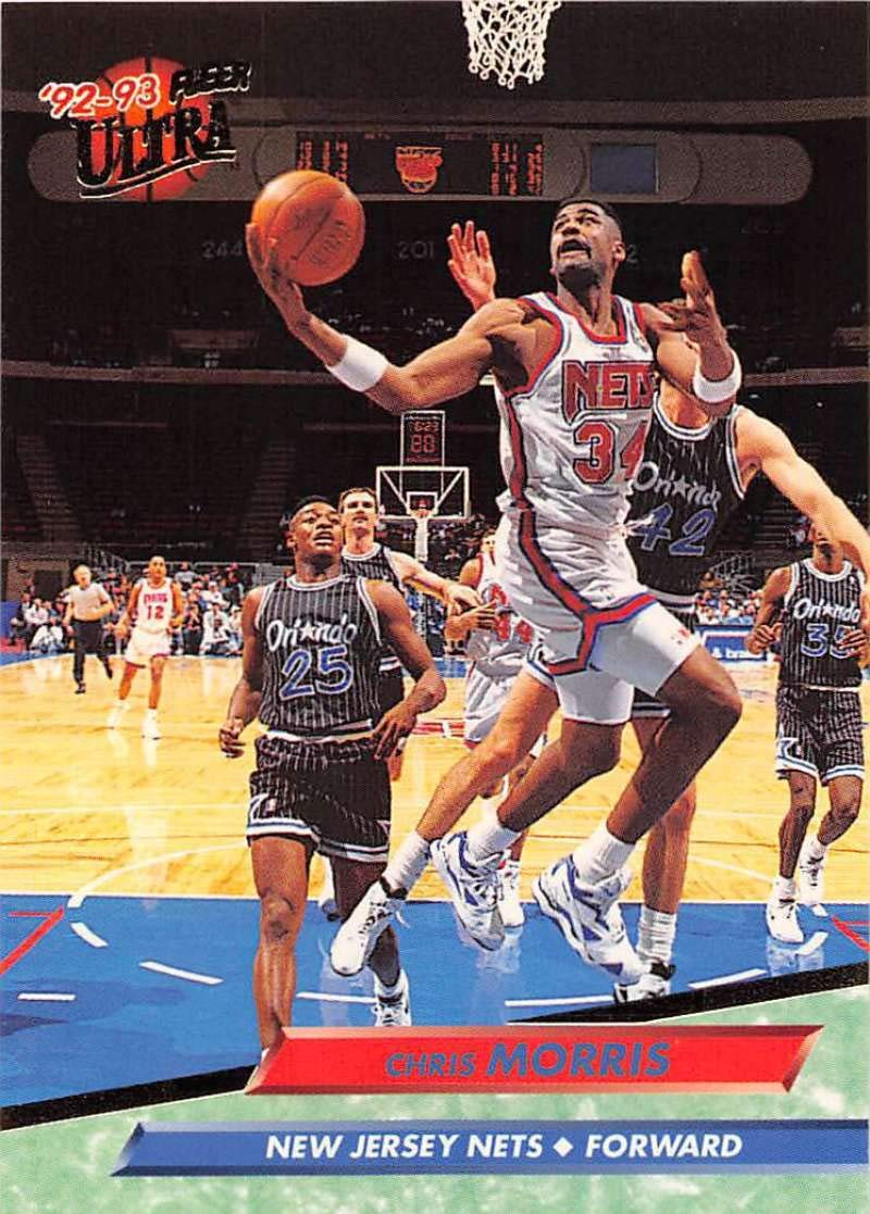 Amazon.com: 1992-93 Ultra Basketball #119 Chris Morris New Jersey