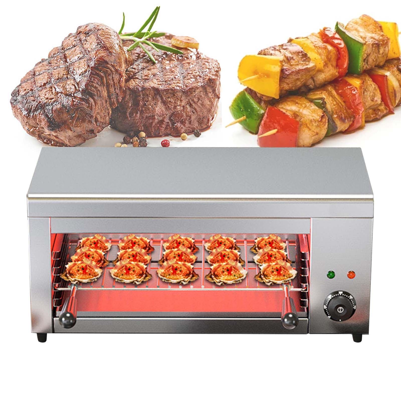 Griglia Elettrica Sciogliformaggio Da 2000 W, Salamandra Da Tavolo Professionale, Salamandra Da Tavolo Da Banco In Acciaio Inox, Piastra Automatica Per Pesce E Verdure, Forno Salamandra