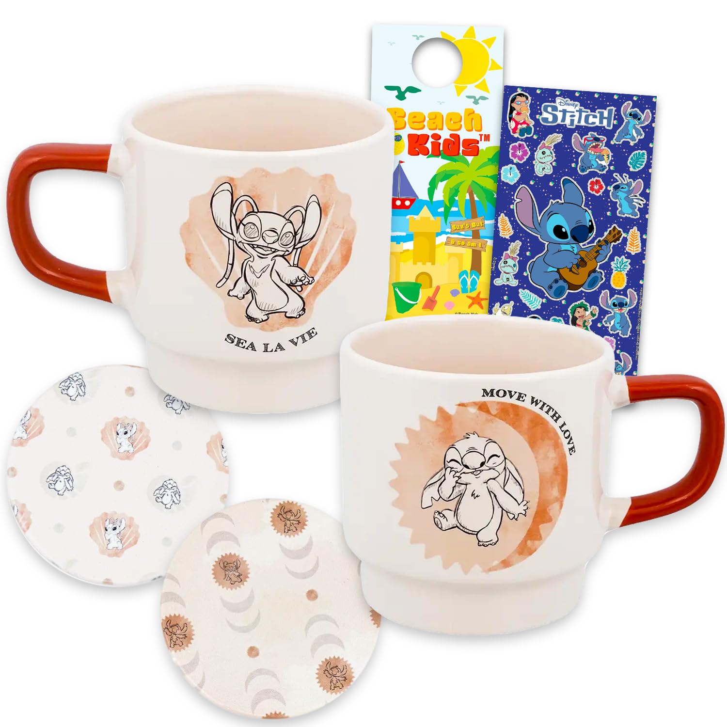 Amazon.co.jp: ディズニーステッチマグギフトセット - スタッカブル