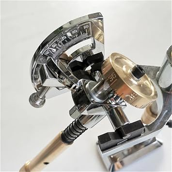 Gemstone Polishing Machine, Gemstone Angle Flat Polishing Copper Manipulator Grinding Machine Height Adjustment Jade Lapidary Faceting with Scale for Gem, Stone, Crystal(64-Scale Robotic arm)