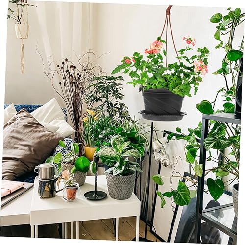 Miniatura 9 de Zerodeko 30 ganchos para macetas de plástico para colgar plantas, gancho para comedero de pájaros, gancho de cadena de 3 puntos, maceta colgante de
