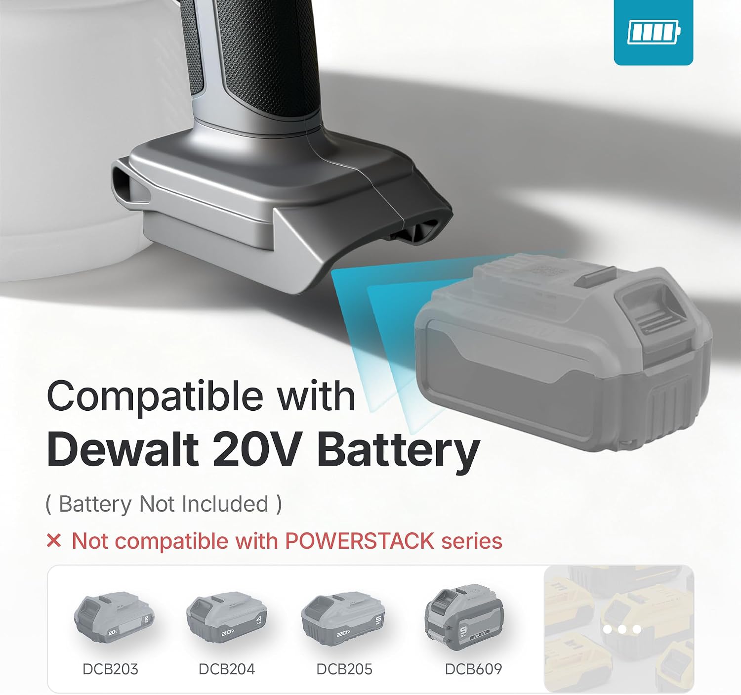  Cordless Paint Sprayer Shark700, Fits Dewalt 20V (No Battery) thumbnail