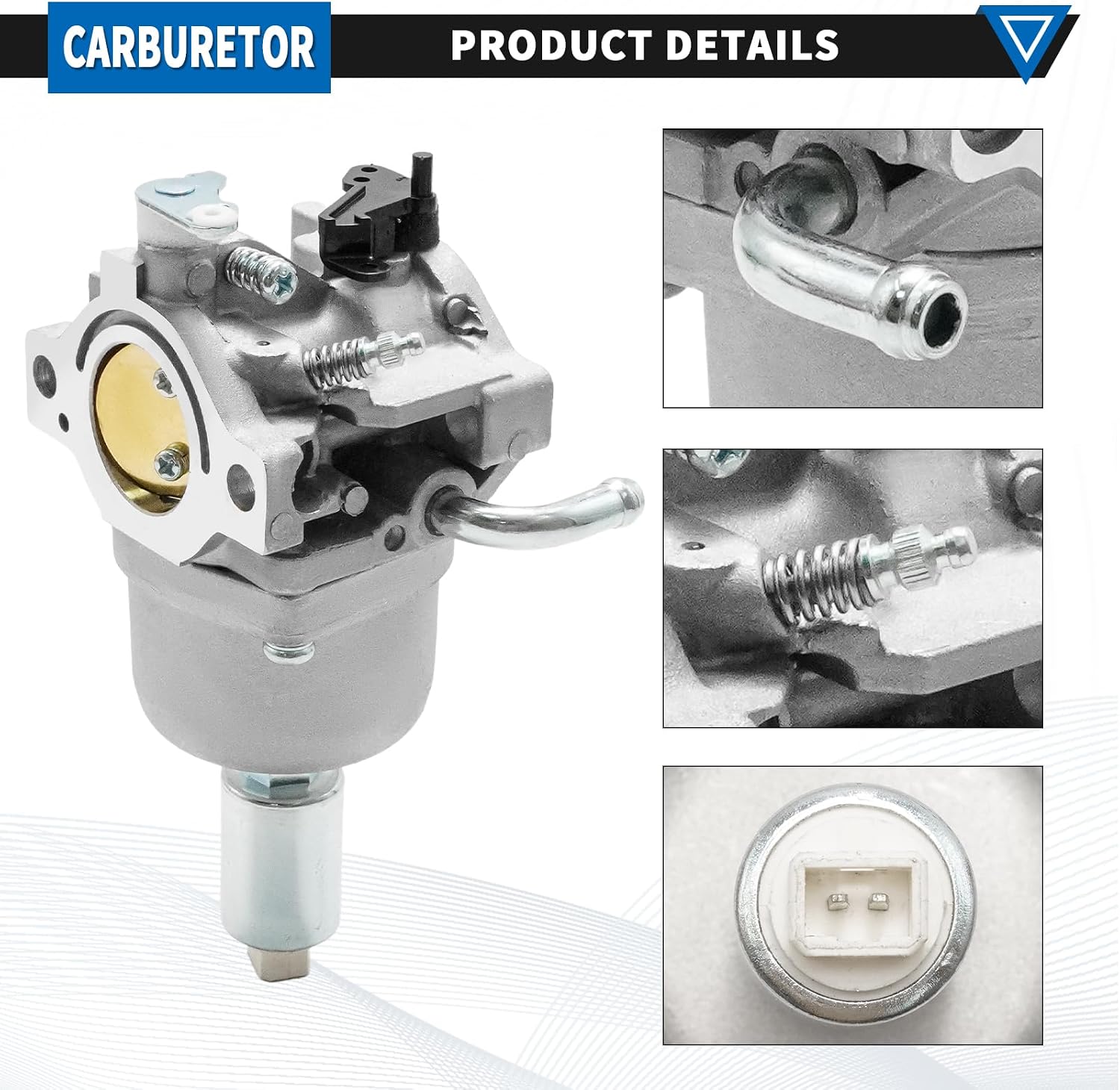 594605 594603 Carburetor Replacement for 17.5 14Hp - 18Hp Engine, Replacement for 796110 844717 591734 Riding Lawn Mower Carb Fits Nikki Carb Assembly Kit