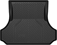 Vista 10 de LASFIT Alfombra de maletero en elastómero termoplástico para camioneta para todo tipo de clima, forro de carga, ajuste personalizado, negro
