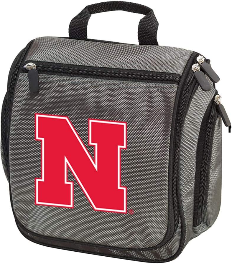 Broad Bay University of Nebraska Toiletry Bags or Huskers Shaving Kits for Men - HANGABLE Travel Bag