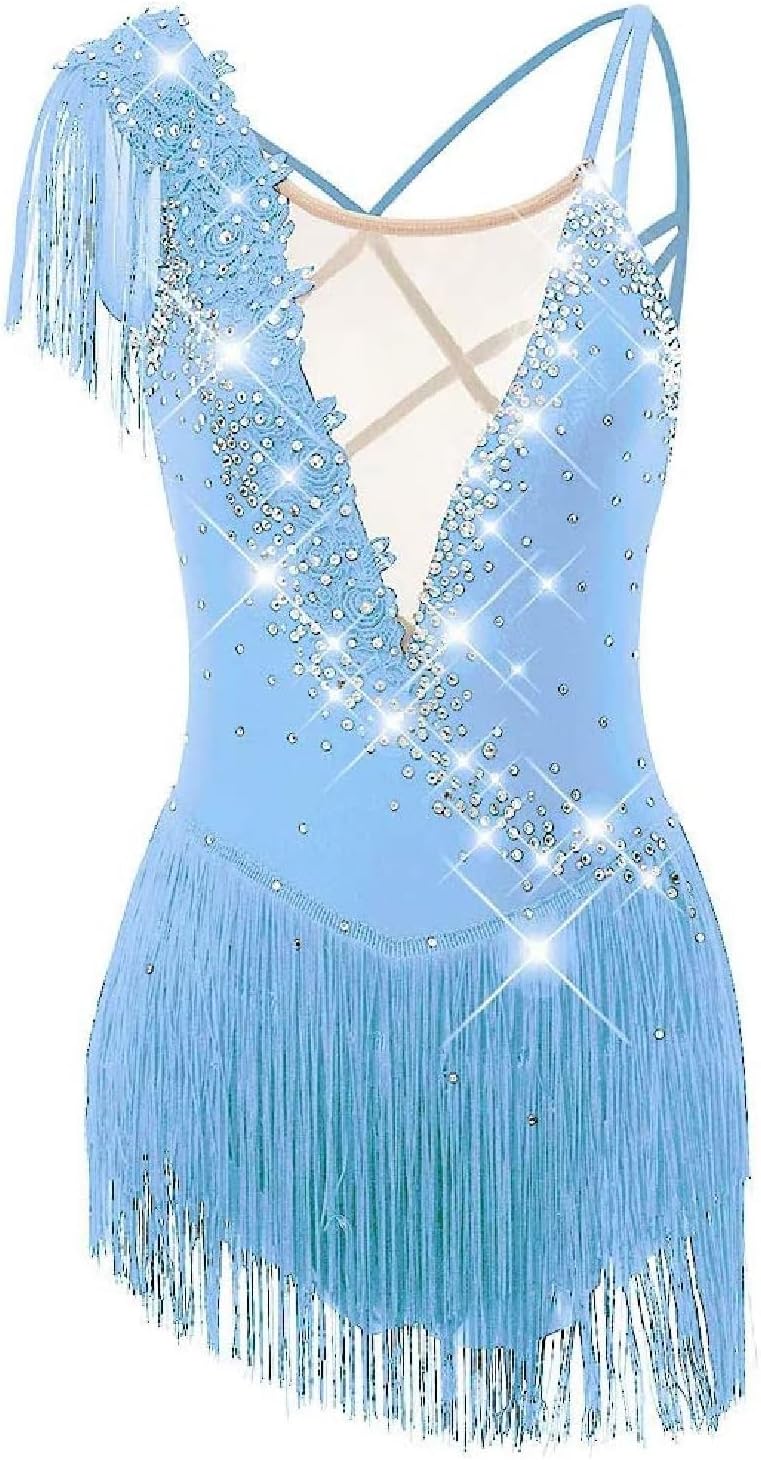 Figure Skating Clothing Ice Skating Dresses Skating Wear for Girls and Women Training Leotard