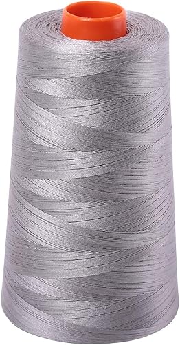 Aurifil 2620 50 Wt 100% Cotton Thread, 6542 Yard Cone - Stainless Steel