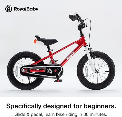 Miniatura 3 de RoyalBaby Kids Bike Freestyle Classic & EZ Balance Pedal Switchable Bicycle, 12 14 16 18 Inch, 3-10 Years Toddler to Big Kids